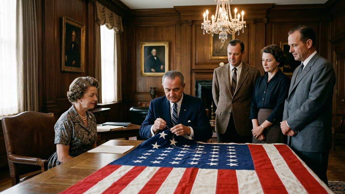 50 stars added flag