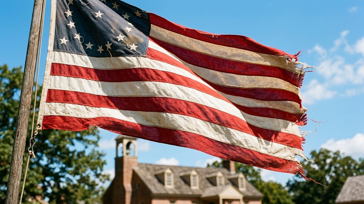 American flag thirteen stripes