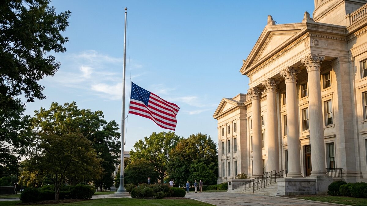American flag half-staff reasons