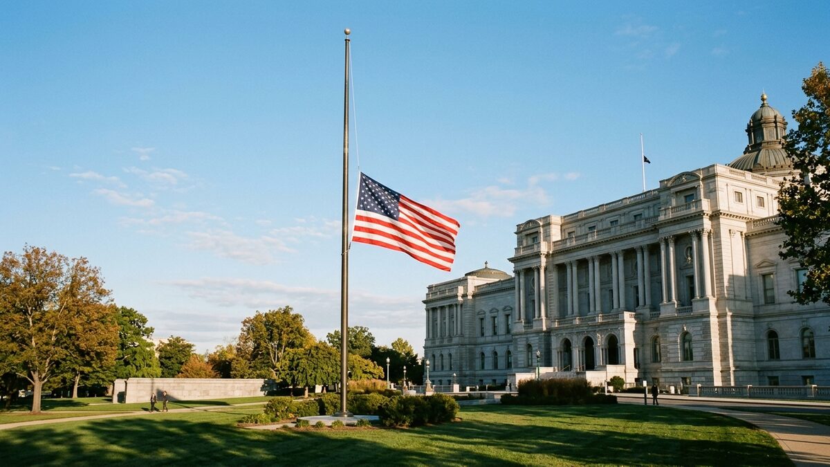 American flag half-staff reasons