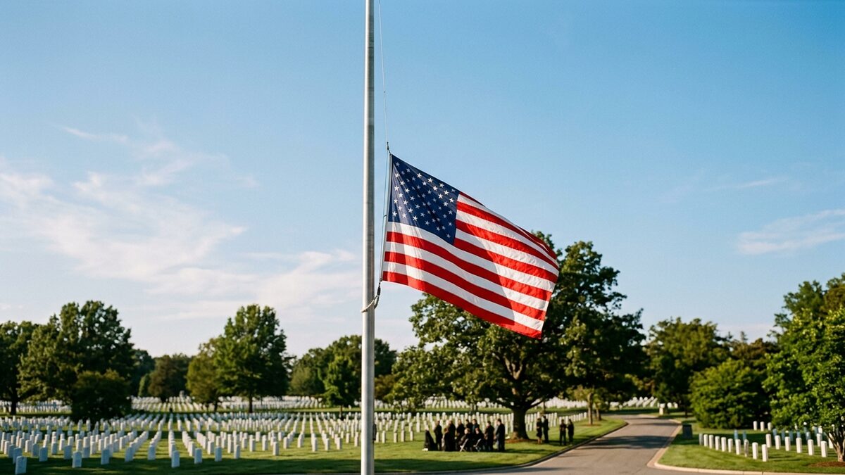 American flag half-staff reasons