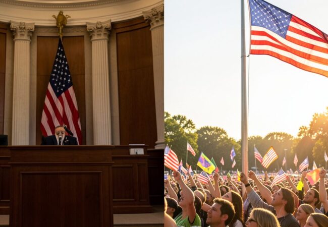 How the American Flag Is Treated Differently in Congressional Sessions Versus Public Events