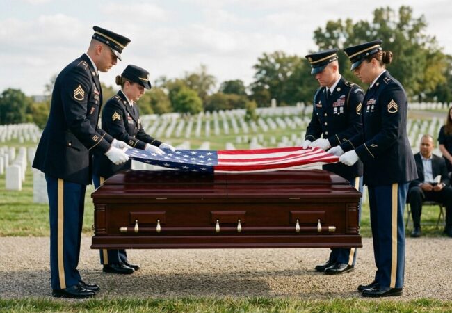How the American Flag Is Used in Military Funerals and Honors