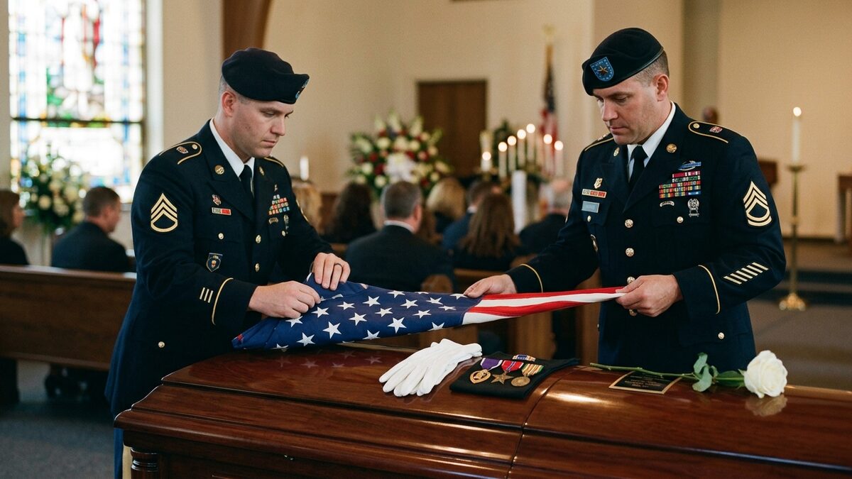 American flag military funerals