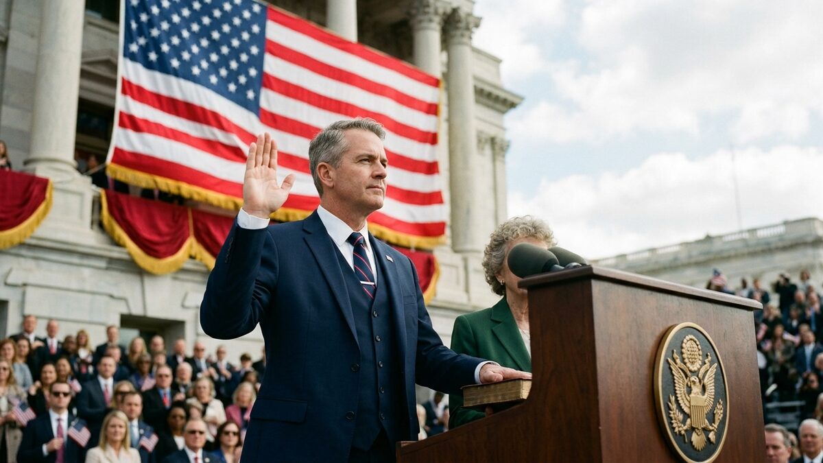 American flag, presidential inauguration