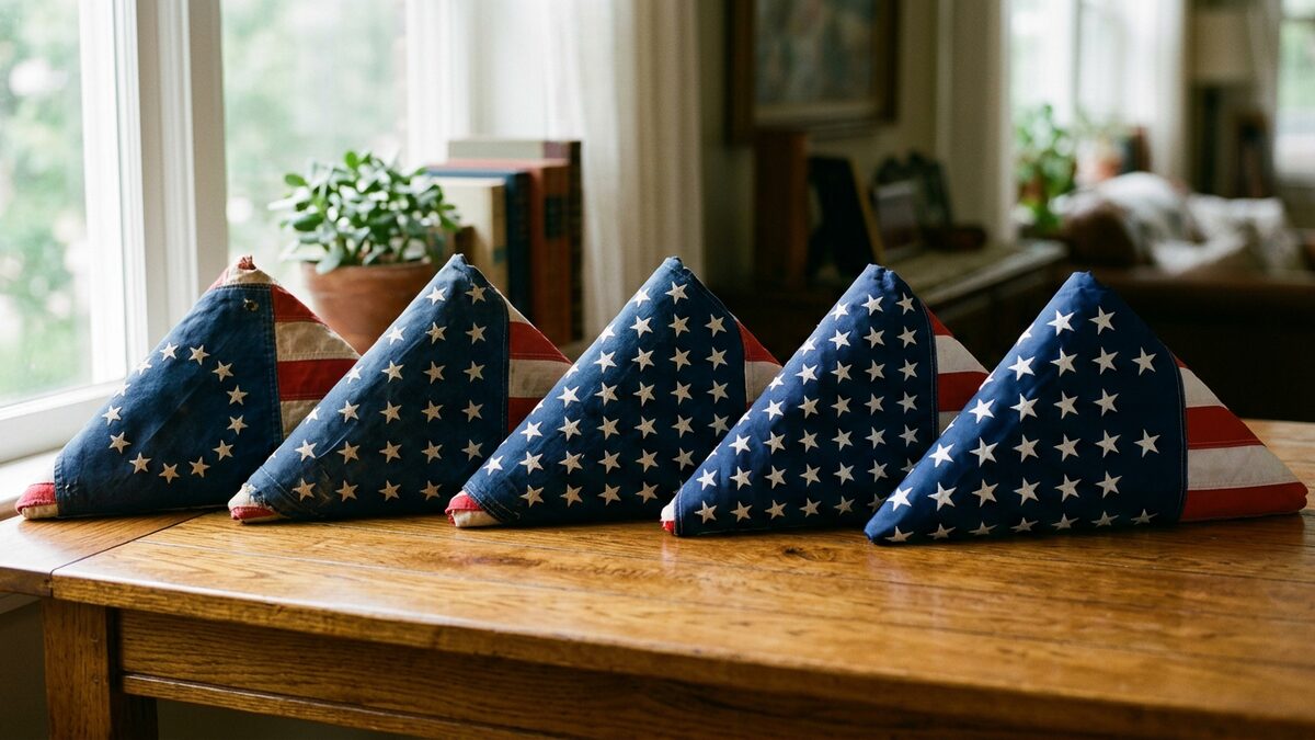 US flag star arrangement
