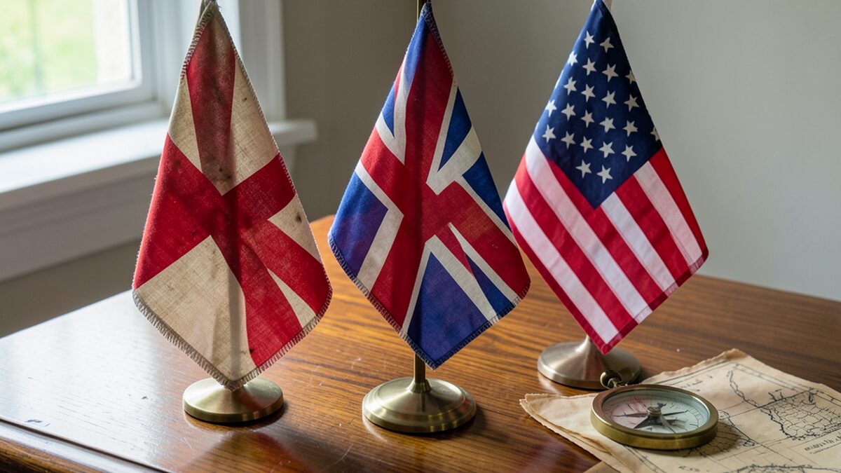 British colonial flags influence