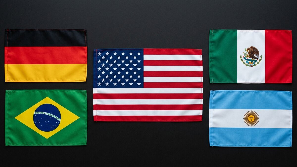 US flag federal republics