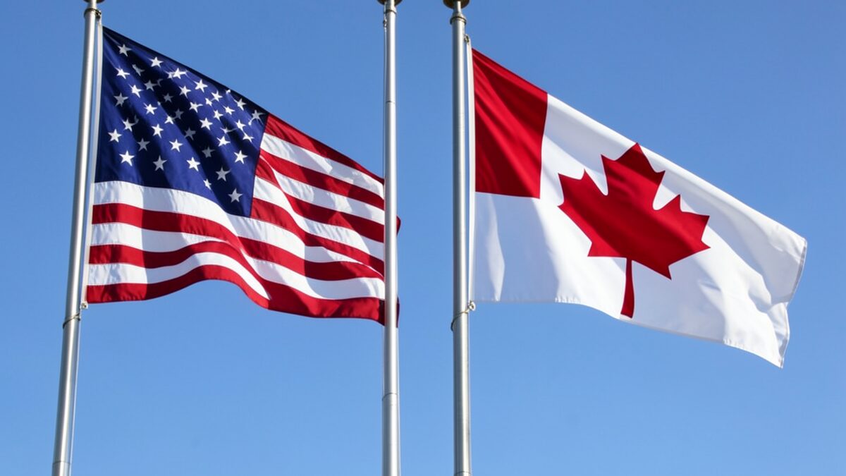 American Canadian flag symbolism