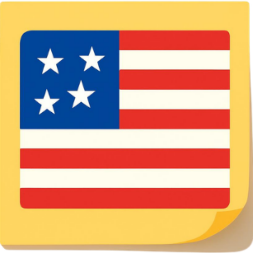 American Flag Post & Wire