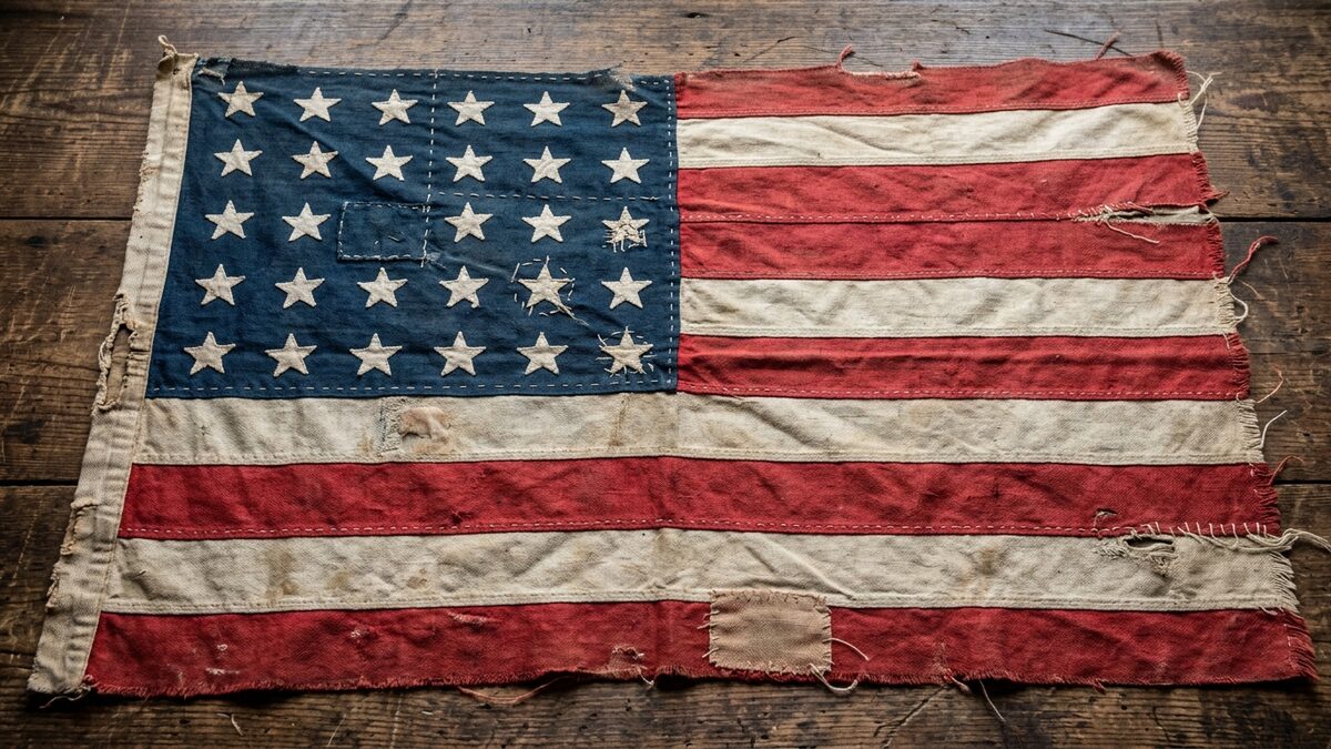 Civil War American flag