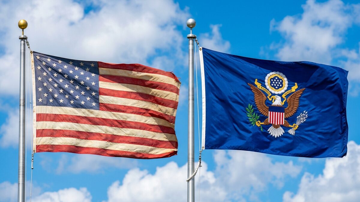 Civilian government flags differences