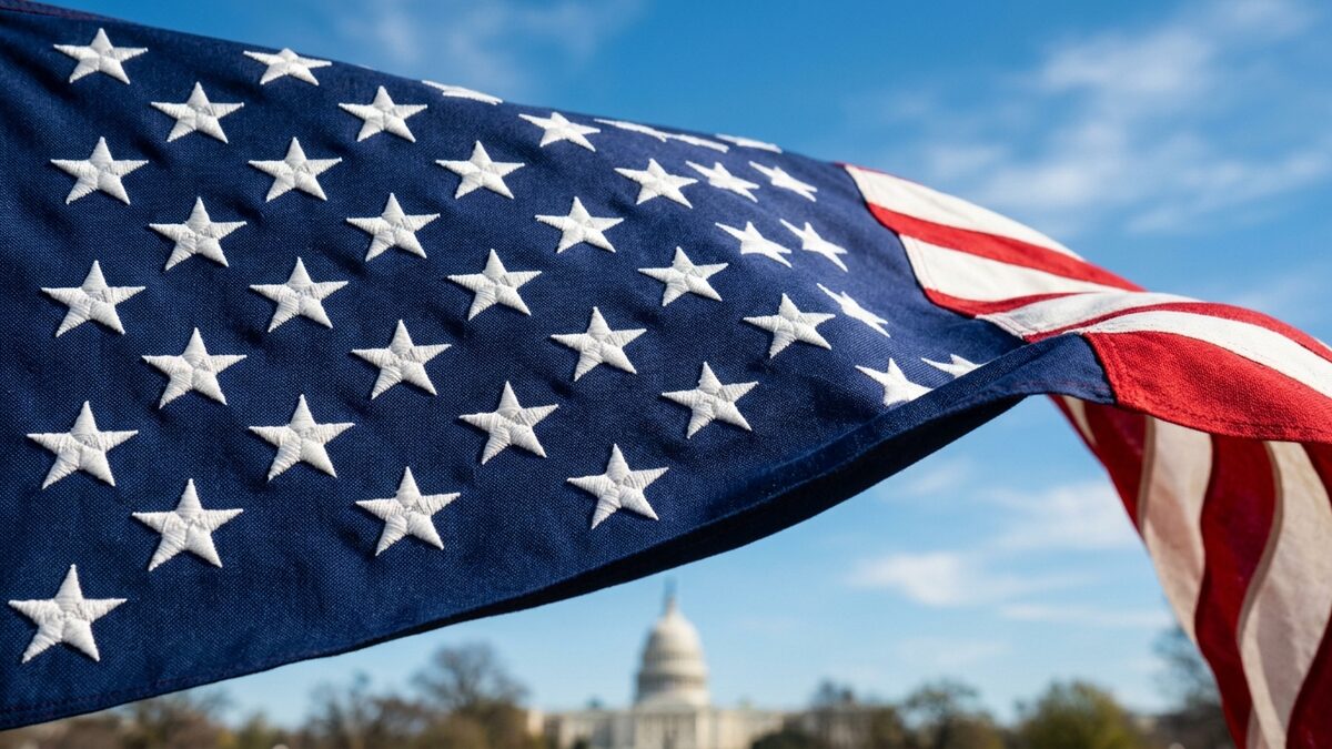 Stars, US flag, symbolism