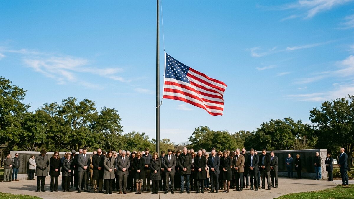 Flag half-staff etiquette significance