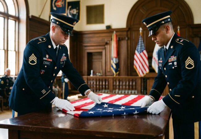 How Flag Folding Rituals Reflect Military Tradition and Respect