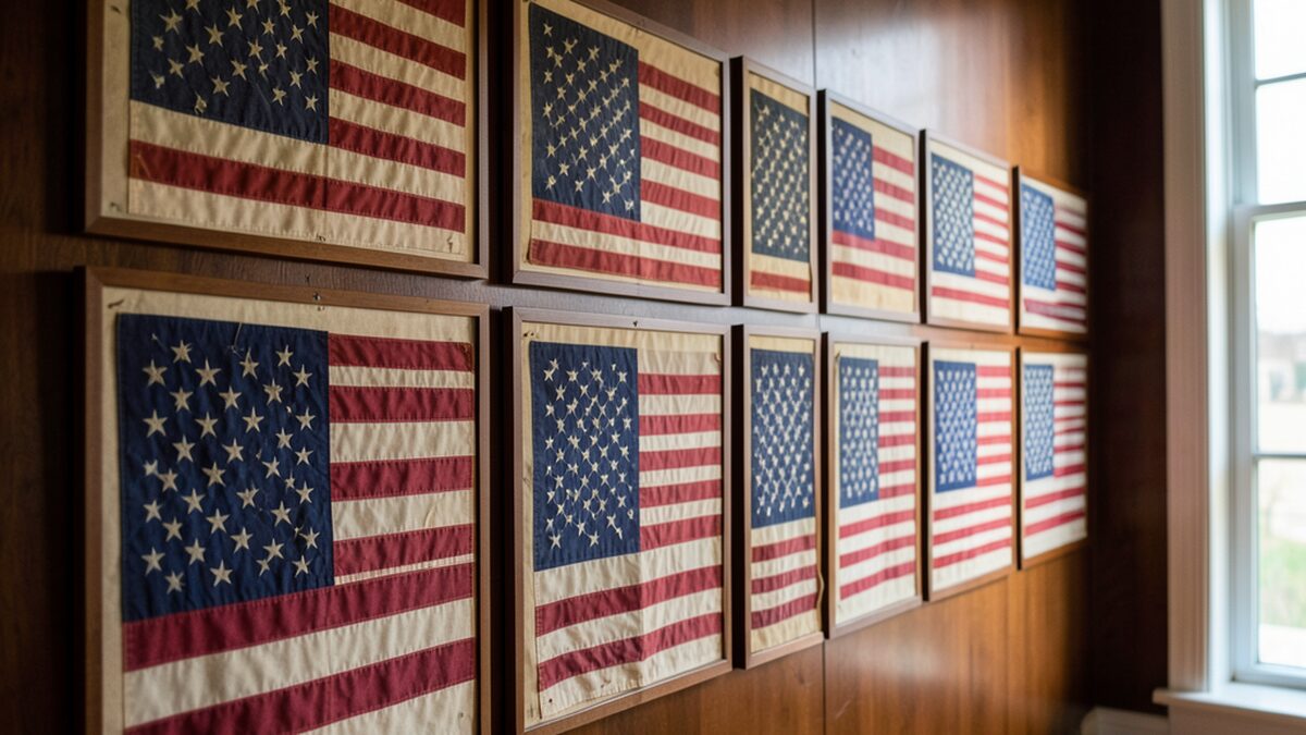 Flag star arrangement evolution