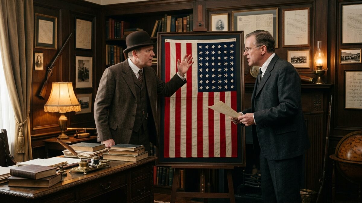 US flag orientation debate