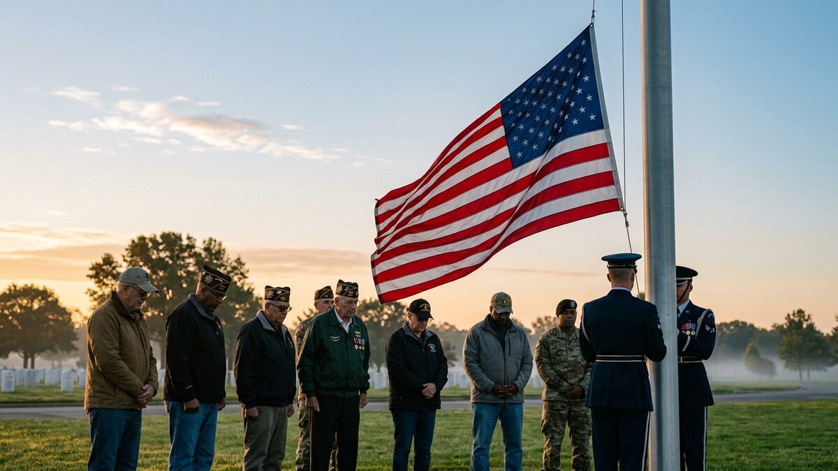 Half-staff flag protocol