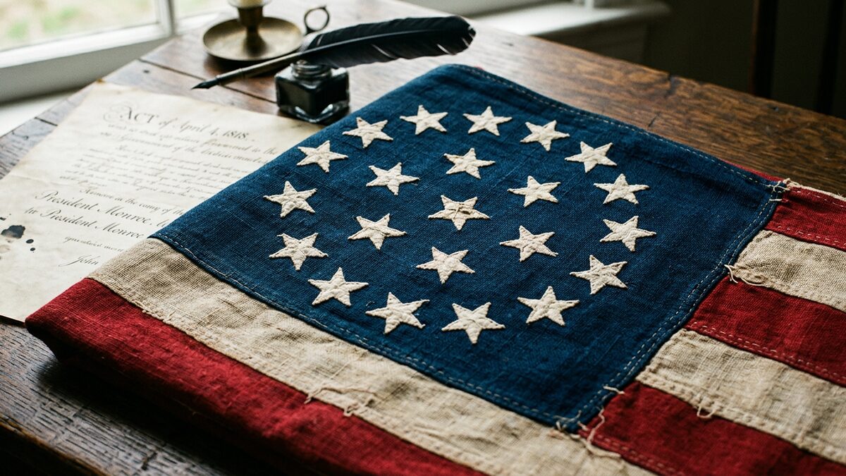 1818 Flag Act design