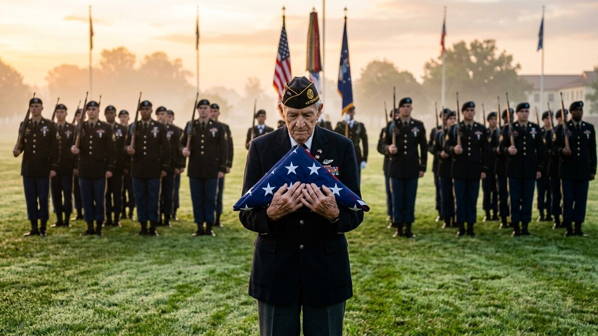 Flag etiquette military ceremonies