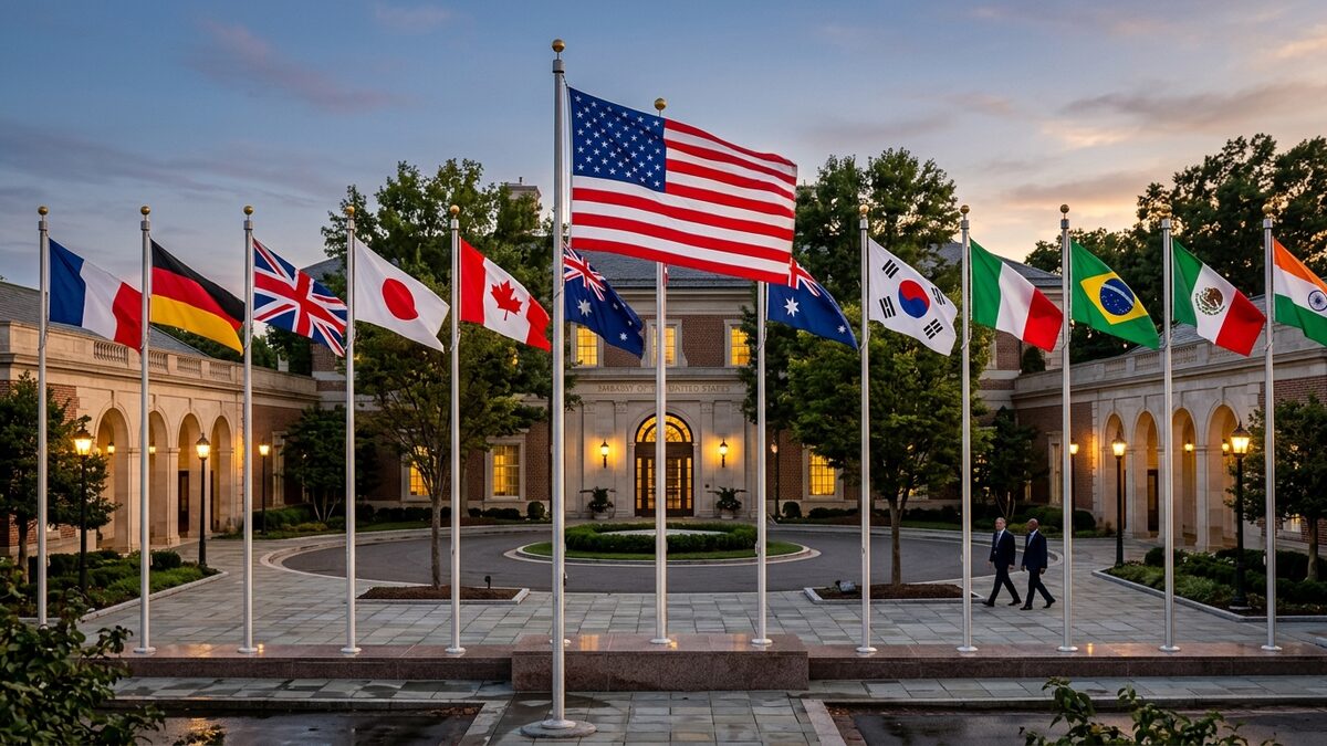 U.S. flag diplomatic protocols