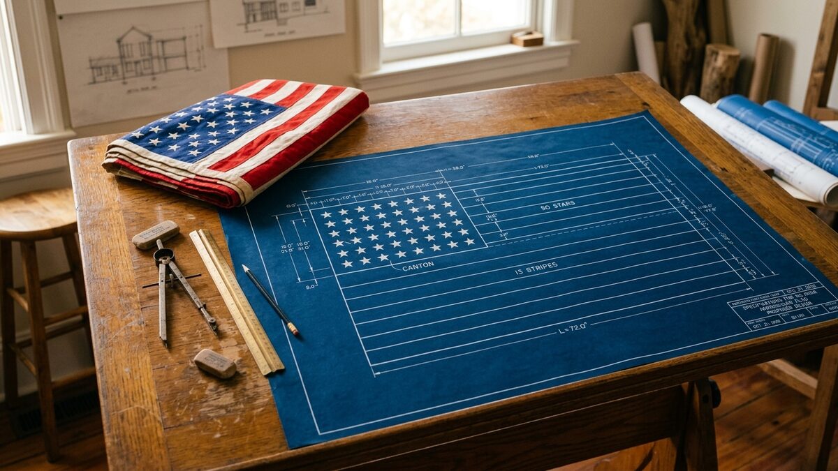 50-star flag design origin