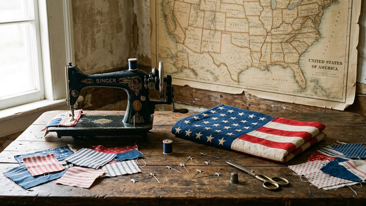 American flag fifty stars