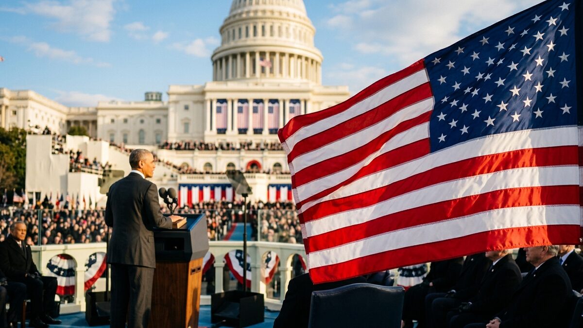 American flag, presidential inaugurations