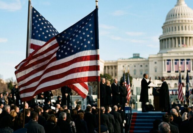 The Role of the American Flag in Presidential Inauguration Ceremonies