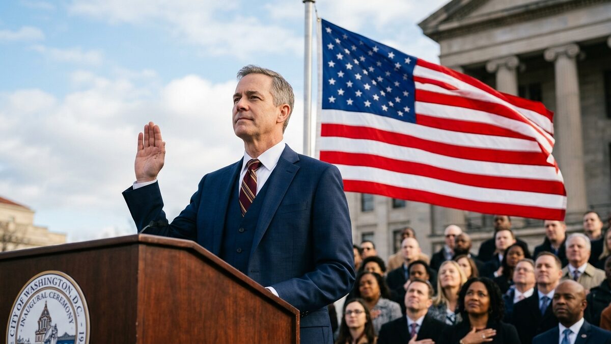 American flag, inauguration ceremonies