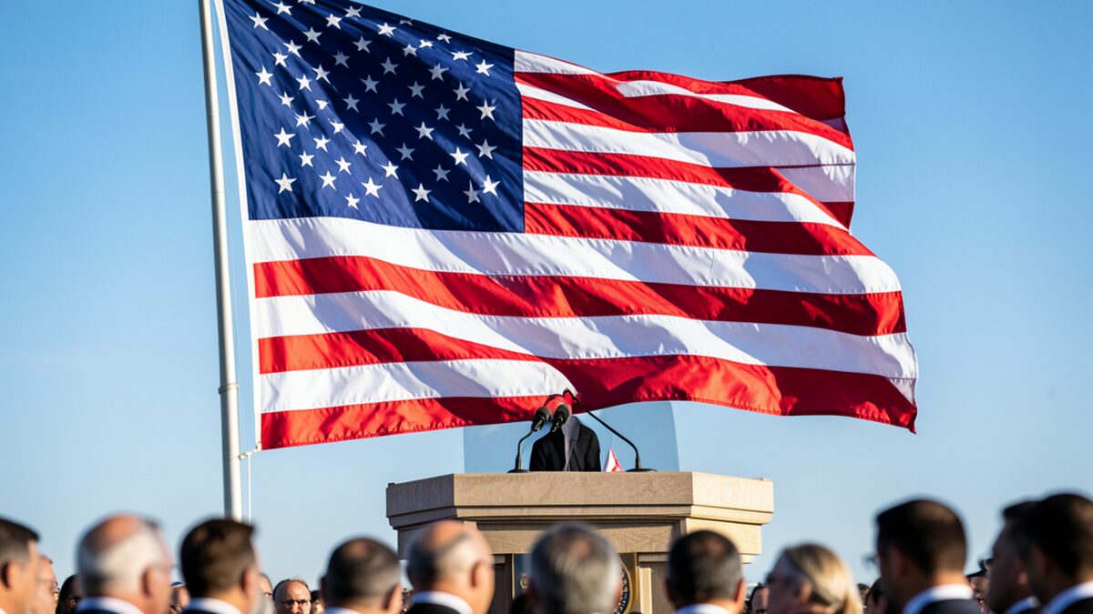 American flag, presidential inaugurations