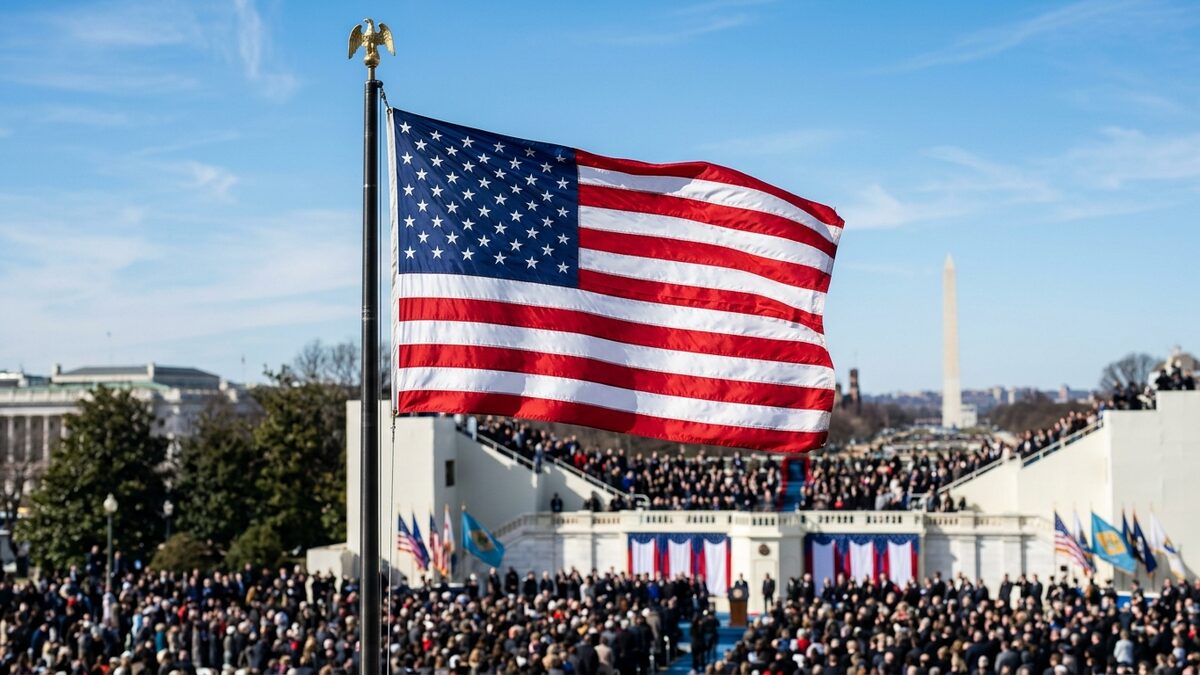 American flag, presidential inaugurations