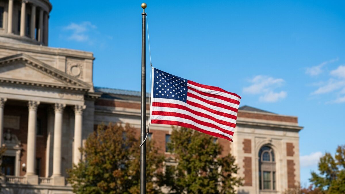 US Flag Code half-staff