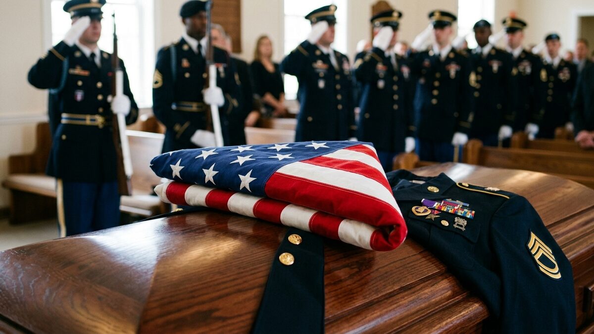 American flag military ceremonies