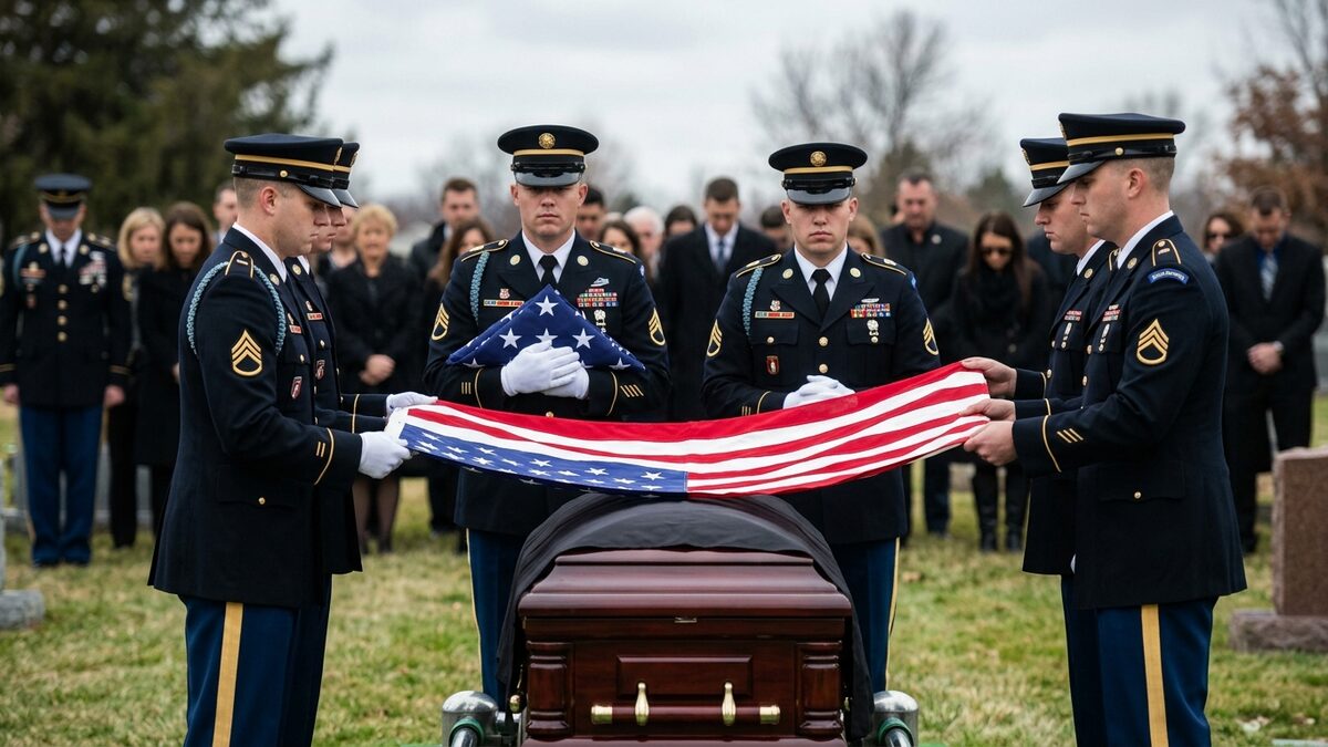 American flag military funerals