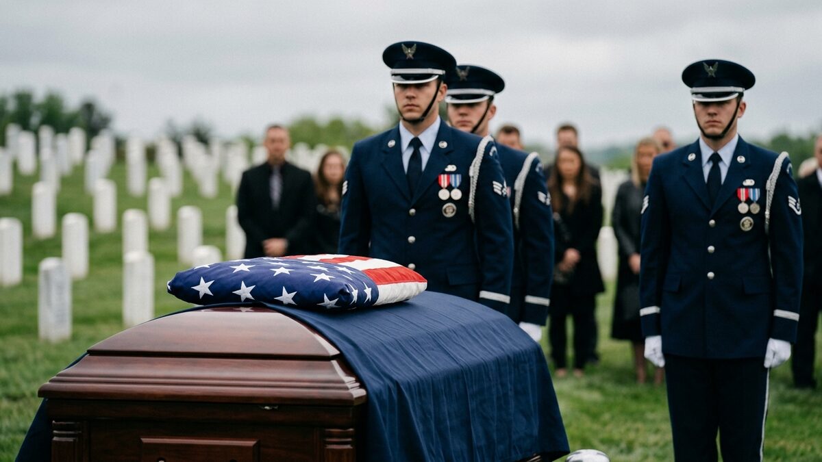 American flag military funerals