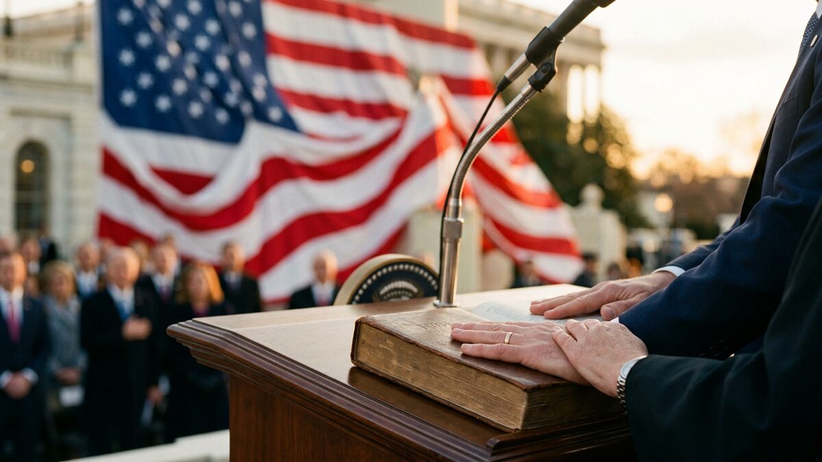 American flag, presidential inauguration