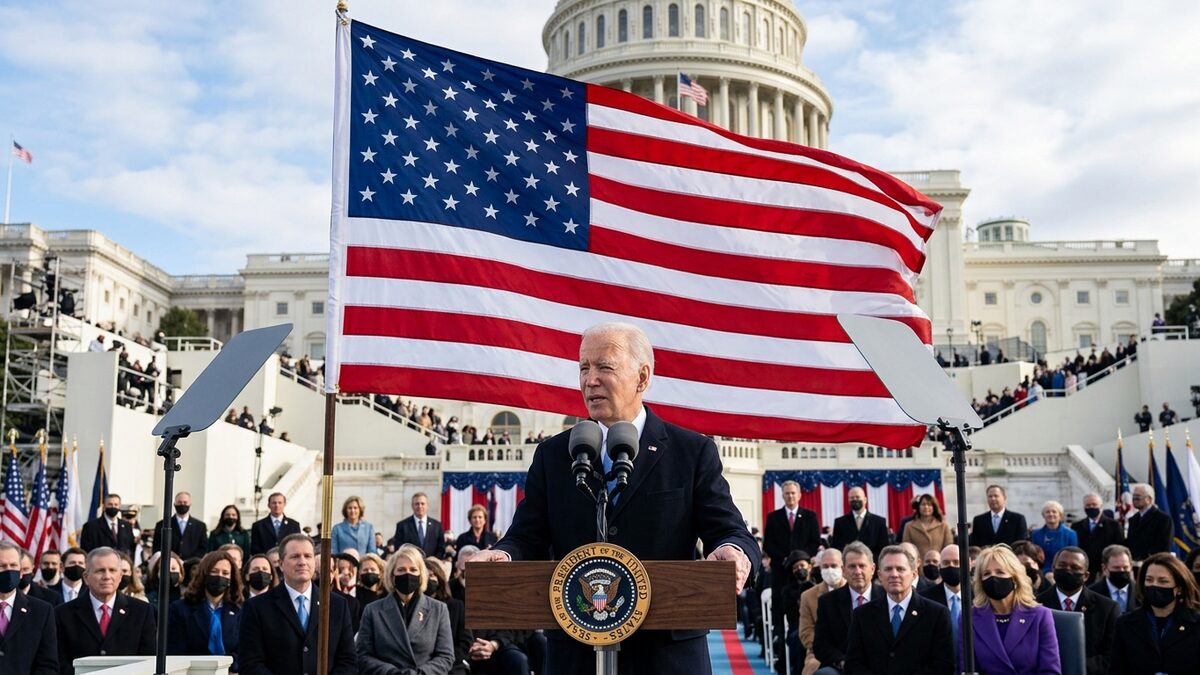 American flag, presidential inauguration